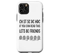 Ch St SC DC Hdc If You Yarn Hook Abbreviation du Motif Coque pour iPhone 11 Pro