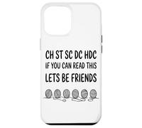 Ch St SC DC Hdc If You Yarn Hook Abbreviation du Motif Coque pour iPhone 12 Pro Max