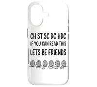 Ch St SC DC Hdc If You Yarn Hook Abbreviation du Motif Coque pour iPhone 17