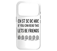 Ch St SC DC Hdc If You Yarn Hook Abbreviation du Motif Coque pour iPhone 17 Pro