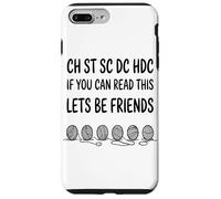 Ch St SC DC Hdc If You Yarn Hook Abbreviation du Motif Coque pour iPhone 7 Plus/8 Plus
