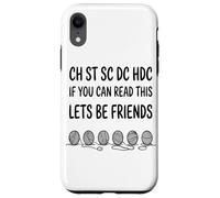 Ch St SC DC Hdc If You Yarn Hook Abbreviation du Motif Coque pour iPhone XR