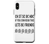 Ch St SC DC Hdc If You Yarn Hook Abbreviation du Motif Coque pour iPhone XS Max