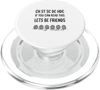 Ch St SC DC Hdc If You Yarn Hook Abbreviation du Motif PopSockets PopGrip pour MagSafe