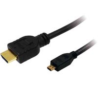 [CH0030] LogiLink Câble HDMI, A mâle - micro D mâle, 1 m