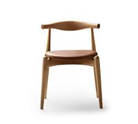CH20 Elbow Chaise rembourré Carl Hansen & Søn cadre chêne huilé siège cuir sif 95 - 5714413903692