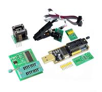 CH341A Kit de programmateur USB avec adaptateur SOP8 et adaptateur de tension 1,8 V, outil multifonction pour puce série 24 25