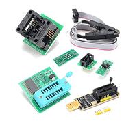 CH341A Kit programmateur USB EEPROM brûleur BIOS Flash SPI avec clip SOP8 1 adaptateur prise 8 V pour série 24 25