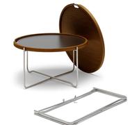 CH417 Tray Table d'appoint Carl Hansen & Søn Dessus en noyer/environnement en chêne huilé - 5714413527225