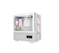 DeepCool Boîtier PC gaming CH560 Digital moyen tour RGB panneau latéral acier Blanc
