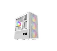 DeepCool Boîtier PC gaming CH560 Digital moyen tour RGB panneau latéral acier Blanc