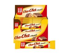 Cha Cha - Gaufrettes Caramel & Chocolat au Lait - Format Maxx - Présentoir de 36 Biscuits (34 g)