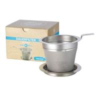 Cha Cult - Grand Infuseur Inox Ø 8 cm - Maillage Fin avec Couvercle Égouttoir - Filtre à Thé Réutilisable, Durable & Éco-Responsable pour Théière ou Mug XXL