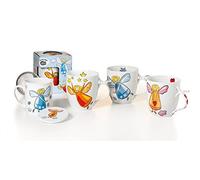 Cha Cult Lot de 3 tasses à thé en porcelaine Motif ange