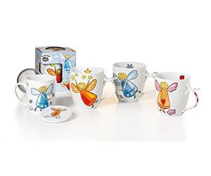 Cha Cult Tasse à thé en porcelaine, motif ange gardien