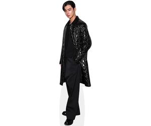 Cha Eun-Woo (Black Outfit) Silhouette en Carton Grandeur Nature