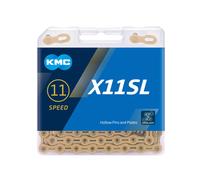 Cha ne KMC X11SL 11 vitesses Ti-Ni Gold 118 maillons