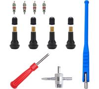 Chaas-11 Pièces Demonte Valve Pneu, Outil De Démontage De Valve Pneu Voiture Kit De Réparation Valve Core Tire, Pour Voiture Moto Extracteur Noyau Valve En Cuivre Accessoires Montage Pneus