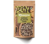 Chaayos Adrak Elaichi Tea - Premium Chai Patti for Cough & Cold Remedy - 200g [100 Cups]