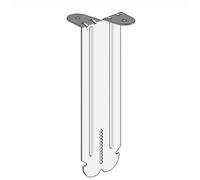 CHABANNE Boite de 100 - Suspente distancier pour fourrures F45/47 140 mm - Accessoires isolation : plafond et cloison
