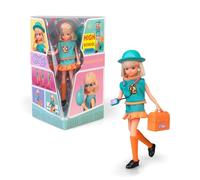 CHABEL High School, poupée réédition 1989 avec Uniforme Bleu et détails Orange, prête pour l'université avec sa Mallette Scolaire et Son Walkman, Certificat et numéro de série, célèbre (CHB00000)