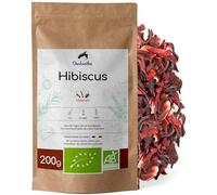 Chabiothé - Fleurs d'Hibiscus BIO séchées 200g (Bissap, Karkadé) - conditionné en France - sachet compostable