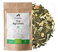 Chabiothé - Thé vert aux Agrumes BIO 200g - type Earl Grey - mélangé et conditionné en France