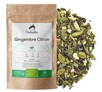 Chabiothé - Thé vert Gingembre Citron BIO 200g - fait en France - sachet compostable