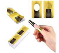 Chablon Papier pour Gel Nails Art 120 pièces, Modèles Auto-adhésifs pour Ongle Construction