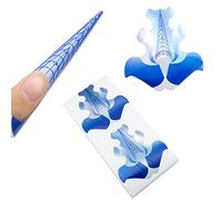 Chablon Stiletto Long pour Ongle Gel Extension Construction et Formes Kit, LEA-SHALL 100 Pièces Chablon Extend Papier d'ongles Auto-Adhésif Ongles Forme, pour Polygel d'ongle Acrylique UV