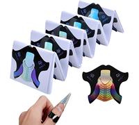 Chablons Papier Extend 100 Pièces Autocollants de Forme d'Extension d'Ongle Nail Art Conseils Extension Stickers Pour Faux Ongles Gel UV ou Resine et Extension des Ongles