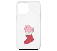 Chabot de Noël en Forme de Poisson-Blob Coque pour iPhone 12 Pro Max
