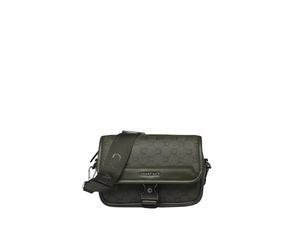 Chabrand Mini-Sacoche Toile Enduite Cuir - Olive, Vert, Taille unique