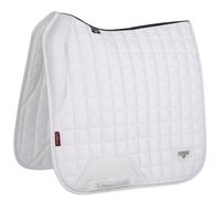 Chabraque de dressage LeMieux LM Loire Memory Satin Dressage Square blanc L / sang chaud