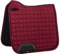 Chabraque de dressage LeMieux LMX Diamante Dressage Square Burgundy L / sang chaud
