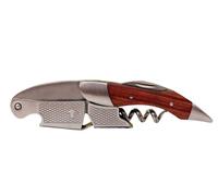 Chabrias Ltd Premium Waiter's Friend with Rosewood Handle - Décapsuleur de vin professionnel, tire-bouchon à double charnière et coupe-capsule - Clé à vin de qualité sommelier
