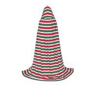 CHAbu Cape à capuche avec drapeau de la Hongrie pour adolescents - Longue cape médiévale pour cosplay, fête, carnaval