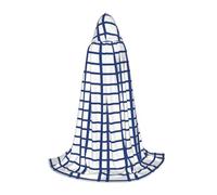 CHAbu Cape à capuche avec drapeau finlandais pour adolescents - Longue cape médiévale pour cosplay, fête, carnaval - Accessoires de déguisement