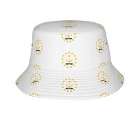 CHAbu Chapeau cloche à large bord avec drapeau de l'État du Rhode Island - Chapeau de pêcheur pliable pour l'été, la plage, les voyages, l'extérieur, le golf, la randonnée, Noir , Taille unique