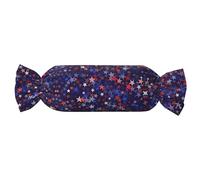 CHAbu Oreiller cylindrique à motif d'étoiles rouges et bleues - Confortable - Doux et durable - Décoration d'intérieur - Soutien de la tête, du cou et du dos