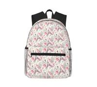 CHAbu Romantique Paris Tour Eiffel Bycicle Sac à dos décontracté Sac à dos quotidien Léger Classique College Voyage Outdoor, Noir , One Size, Décontracté