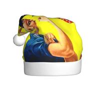 CHAbu We Can Do It Chapeau de Noël en peluche pour adulte - Doux et confortable - Fête du Nouvel An - Unisexe
