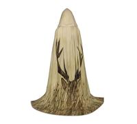 CHAbu Whitetail Cape à capuche motif cerf fauve dans la nature sauvage pour adolescents - Longue cape médiévale pour cosplay, fête, carnaval - Accessoires de déguisement