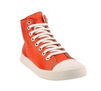 CHACAL - Basket Montante Femme 6337-3 Coloris Blanc, Marine et Rouge