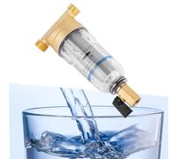 Chacerls Filtre à Eau pour Robinet,Universel Filtre Anti Calcaire Robinet de Cuisine Purificateur Avant Pré-filtre en Cuivre Rétrolavage Éliminer les Sédiments de Rouille(3/4" Male Thread)