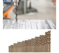 Chacerls Foret Cobalt M35, Foret Chacerls M35 Cobalt 74pc Jeu de forets M35 Cobalt Forets hélicoïdaux HSS-CO Outils combinés (1.0-8.0mm)