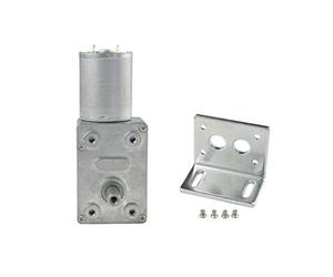 CHACNS 370WG 12V DC 6RPM Moteur de réducteur de turbine Fixation de l'étrier en forme de L