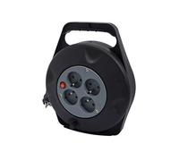 Chacon Enrouleur ménager 10 m 4 prises 16 A HO5VVF 3 x 1,5 mm² avec poignée