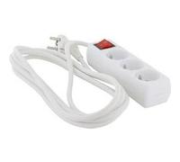 Bloc multiprise 3x16A + Interrupteur - 1.5 ou 3m - Blanc - Chacon (3m)