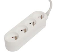 CHACON Bloc multiprise 4 prises 16A 1,5m blanc